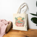 Jesus and the Beach Cotton Canvas Tote Bag