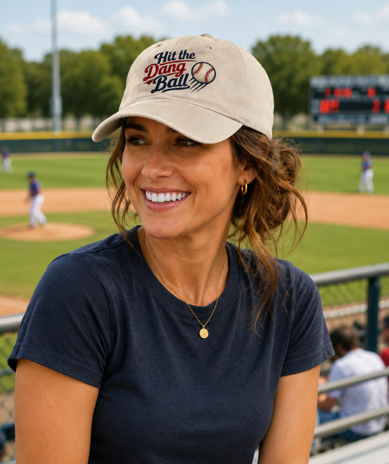 Hit the Dang Ball Classic Dad Cap