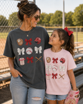 Youth Girls Baseball Bow