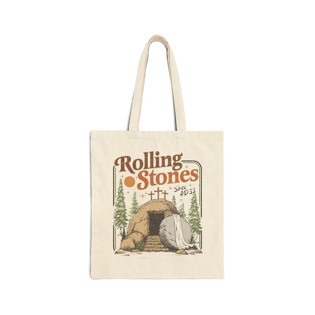 Rolling Stones Cotton Canvas Tote Bag
