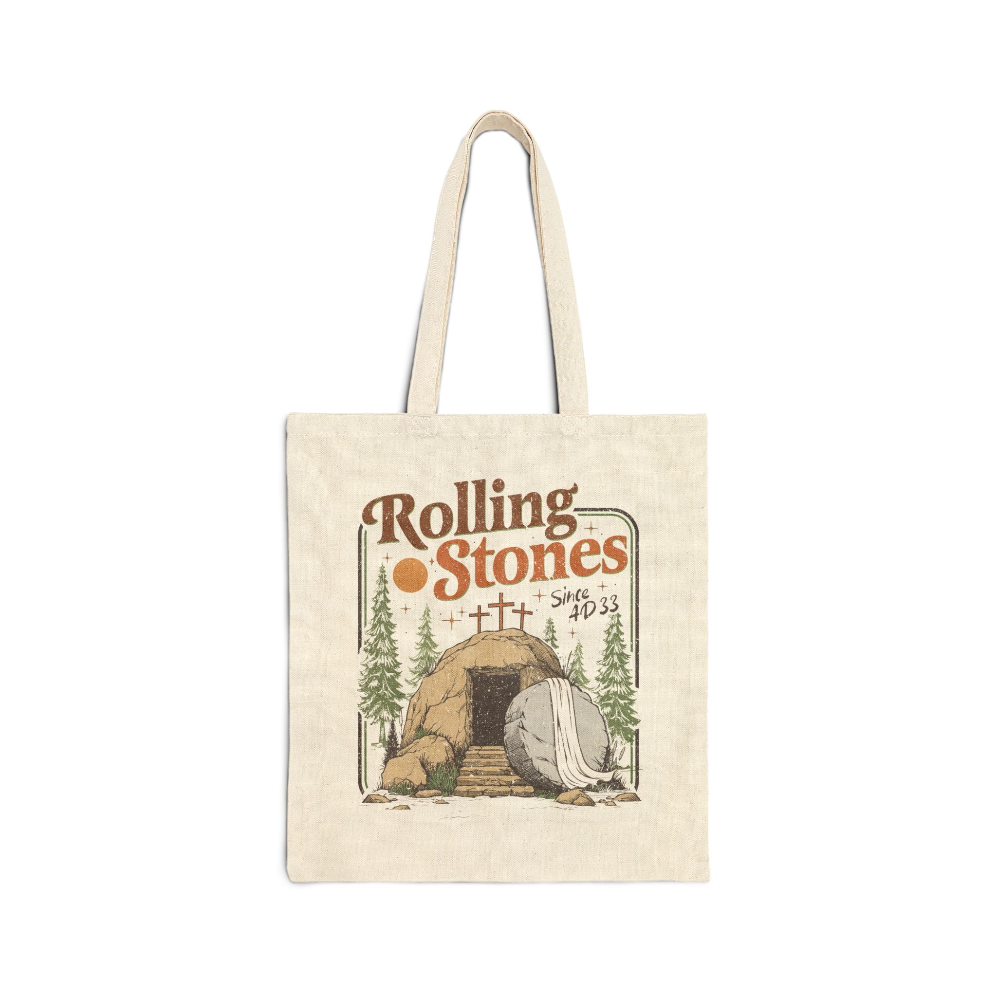 Rolling Stones Cotton Canvas Tote Bag